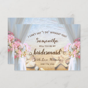 Invitation Tropical Beach Starfish Mariage Bridesmaid