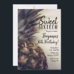 Invitation Tropical Élégant Fête des 16 ans à thème Ananas de<br><div class="desc">Personnaliser pour tout événement.</div>