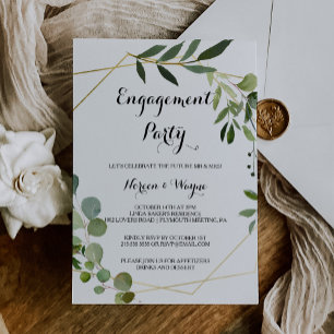 Invitation Tropical Green Feuilles