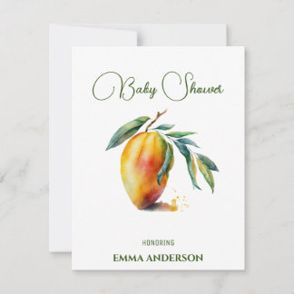 Invitation Tropical Mango | Baby Shower