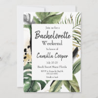 Tropical Monstera Bachelorette Party