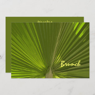 Invitation Tropical Palm Post Mariage Brunch