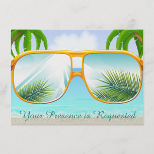 Invitation Tropical, Plage,  Fête
