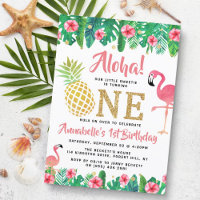 Tropical Summer Beach Luau Girls 1er anniversaire