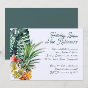 Invitation Tropical Thème Maison ou Bureau Fête de Vacances