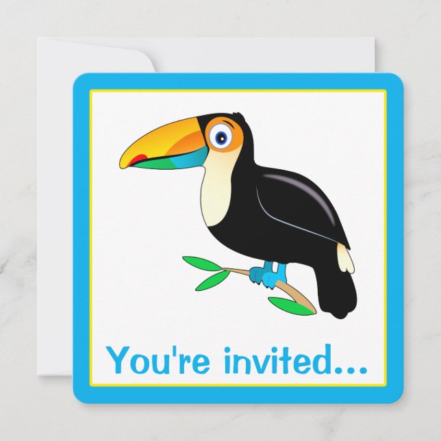 Invitation Tropical Toucan (Devant)