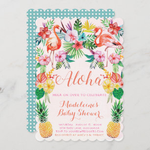 Invitation tropicale de baby shower de Luau