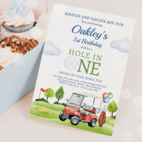 Trou De Golf En Un Garçon Premier Anniversaire Par