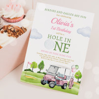 Trou De Golf En Une Fille Premier Anniversaire Par