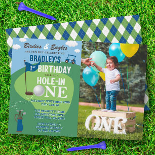 Invitation Trou en un Golf 1er Anniversaire Photo