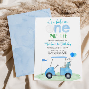Invitation Trou En Un Golf Premier Anniversaire