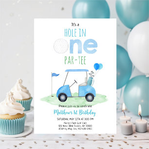 Invitation Trou En Un Golf Premier Anniversaire