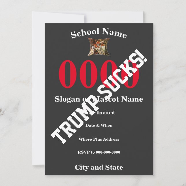 Invitation Trump 15e 20e 25e 30e 35e 40e 45e 50e (Devant)