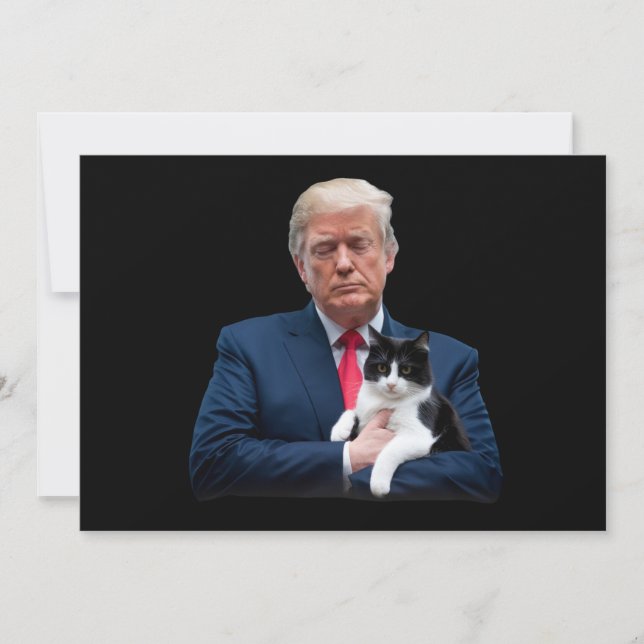 Invitation Trump 2024 Chat MAGA Drôle Trump Chat (Devant)