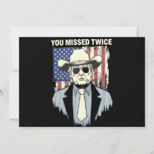 Invitation Trump 2024, le petit garçon Trump de l'Ouest, vous