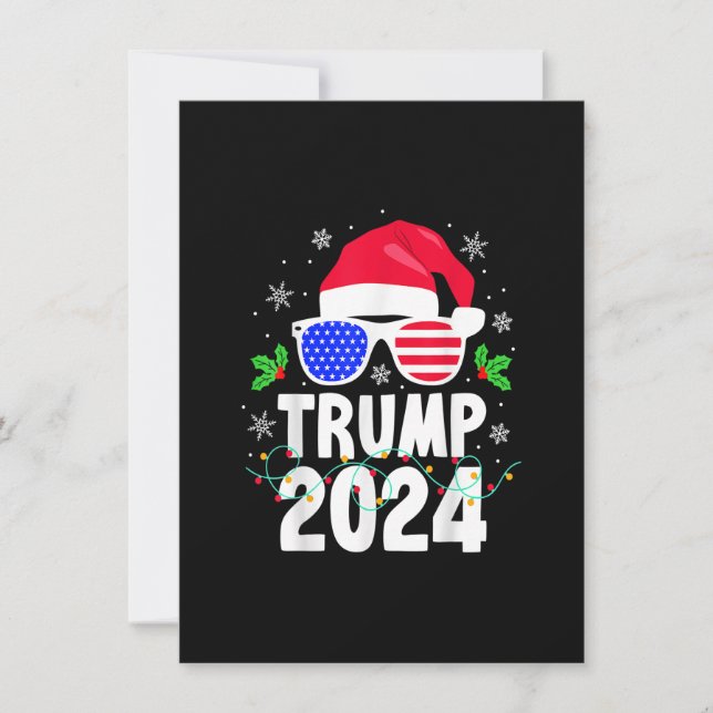 Invitation Trump 2024 Noël Noël Noël Noël Fête (Devant)