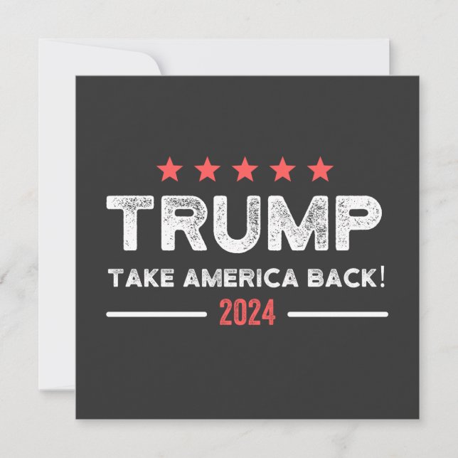Invitation Trump 2024 : Reprendre l'Amérique (Devant)