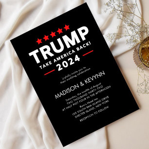 Invitation Trump 2024 Reprendre l'Amérique Mariage des électi