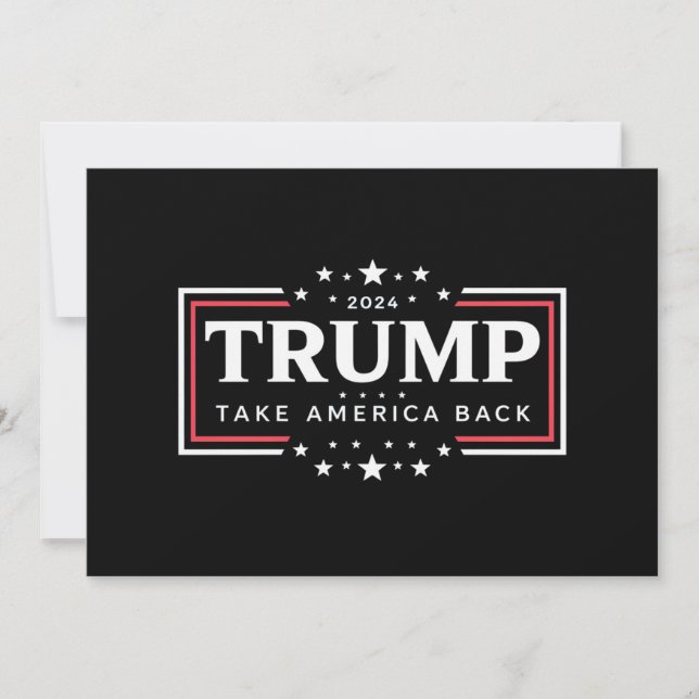 Invitation Trump 2024 Reprenez l'Amérique  (Devant)