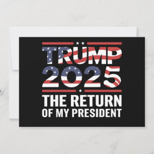 Invitation Trump 2025 Le Retour De Mon Président 47e États-Un