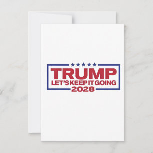 Invitation Trump 2028 : Continuons