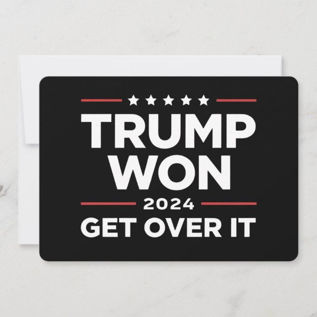 Invitation Trump a Gagné Faites Avec 2024 (Devant)