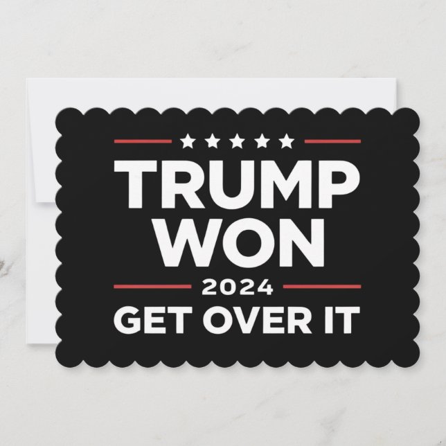Invitation Trump a Gagné Faites Avec 2024 (Devant)