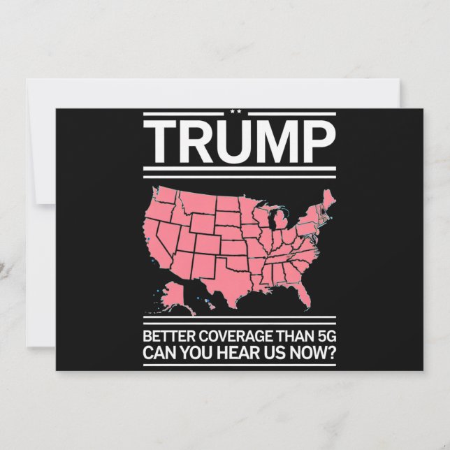 Invitation Trump a une meilleure couverture que la 5G Pouvez- (Devant)