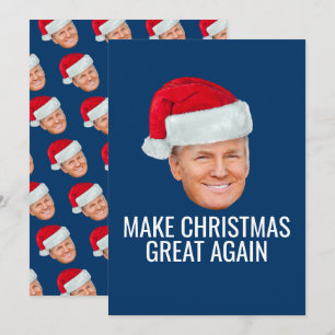 Invitation Trump avec Santa Hat - Rendre Noël magnifique
