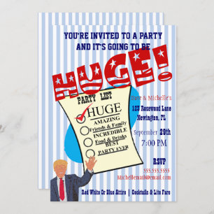 Invitation Trump célèbre son immense parti jalon