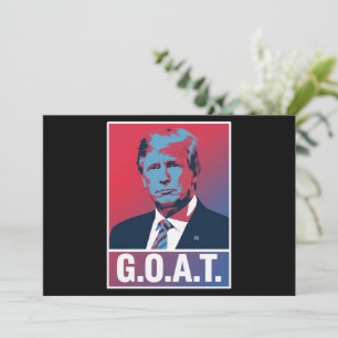 Invitation Trump GOAT Election 2024 Vintage républicain