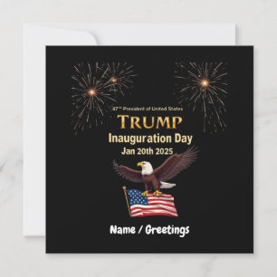 Invitation Trump Inauguration Day 2025 Président Cutomizable