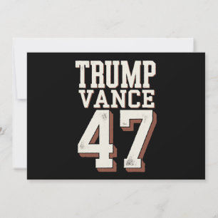 Invitation Trump Vance Président Vintage Trump Gagne