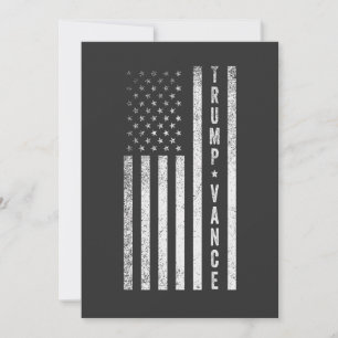 Invitation Trump Vance Républicain Élection Américaine Cadeau