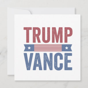 Invitation Trump Vance Républicain Élection Américaine Cadeau