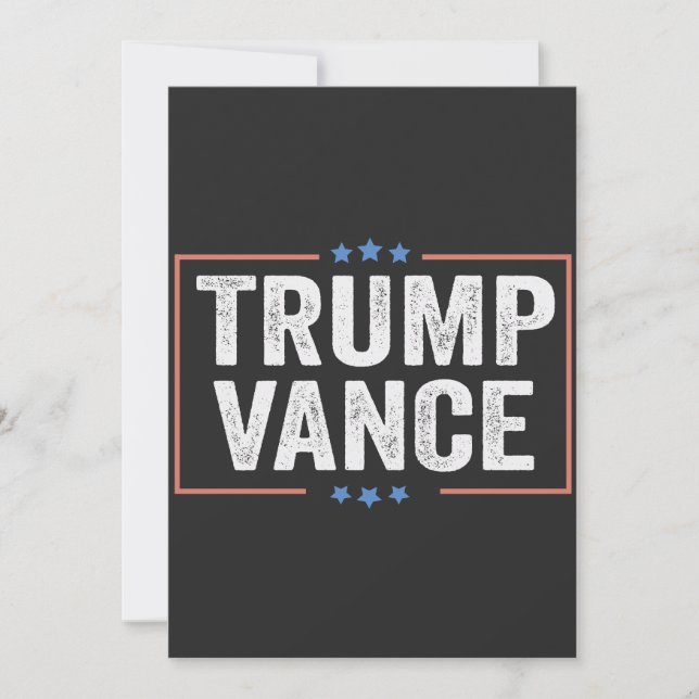 Invitation Trump Vice-Président Vance Président Election USA (Devant)