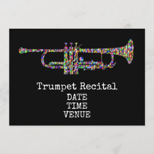 Invitation Trumpet Brass Considérant Jazz stylé