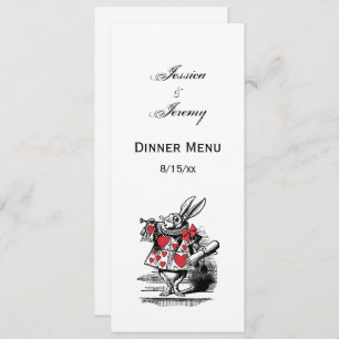 Invitation Trumpeter Alice de la Cour du lapin blanc au pays