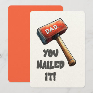 Invitation Tu L'As Nourri, Papa ! | Gras, Funny Hammer Design