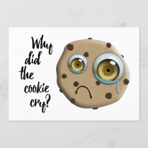 Invitation TU ME MANQUE plaisanterie de biscuit