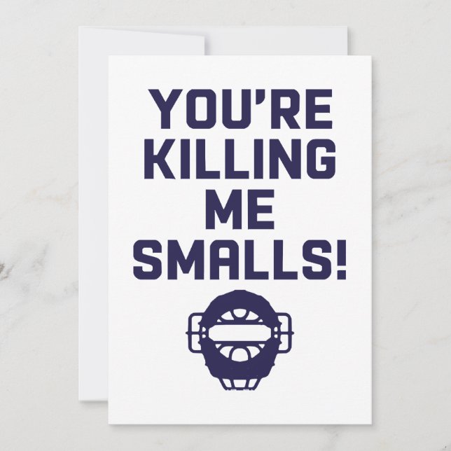 Invitation Tu me tues Smalls !  (Devant)