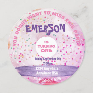 Invitation Tu veux rater la fête des beignets, si doux