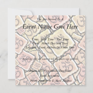 Invitation Tuile d'émail Om (Aum)