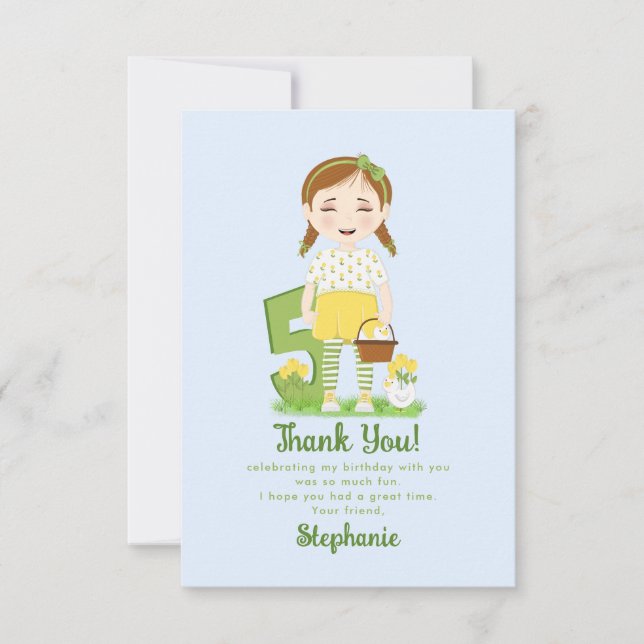 Invitation Tulip Anniversaire Merci (Devant)