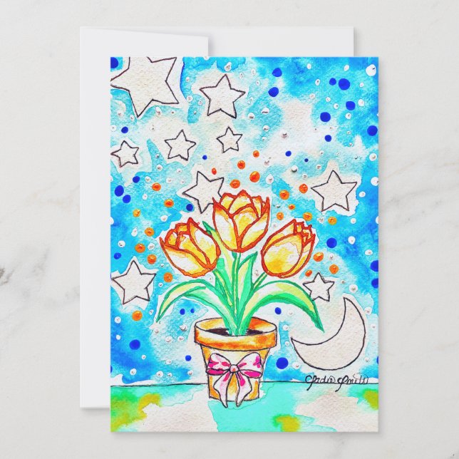 Invitation Tulipe (Devant)