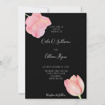 Tulipe rose élégante - mariage moderne minimaliste
