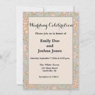 Invitation Tulipe sauvage de William Morris, design floral