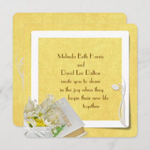 Invitation Tulipes et marguerites