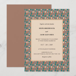 Invitation Tulipes neutres d'Amsterdam sur le Mariage Mocha M