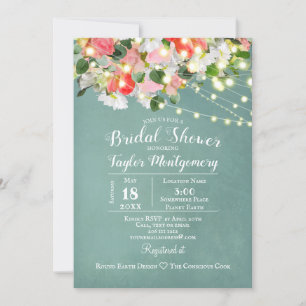 Invitation Tulipes & Roses de printemps Réception de mariag